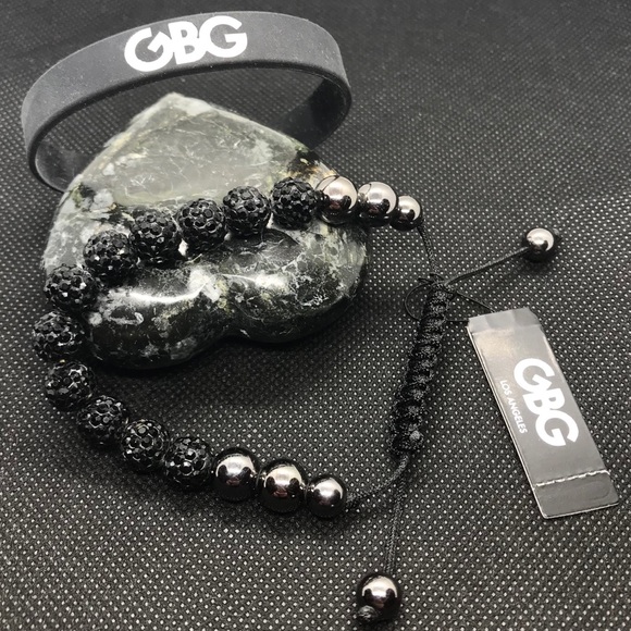 3/$35🥳NWT GBGUESS Bracelet-Crystal Pave &Hematite